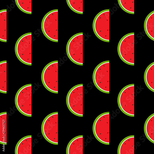 Cute seamless pattern with watermelon.Can be used for wallpaper, web page background, surface textures.