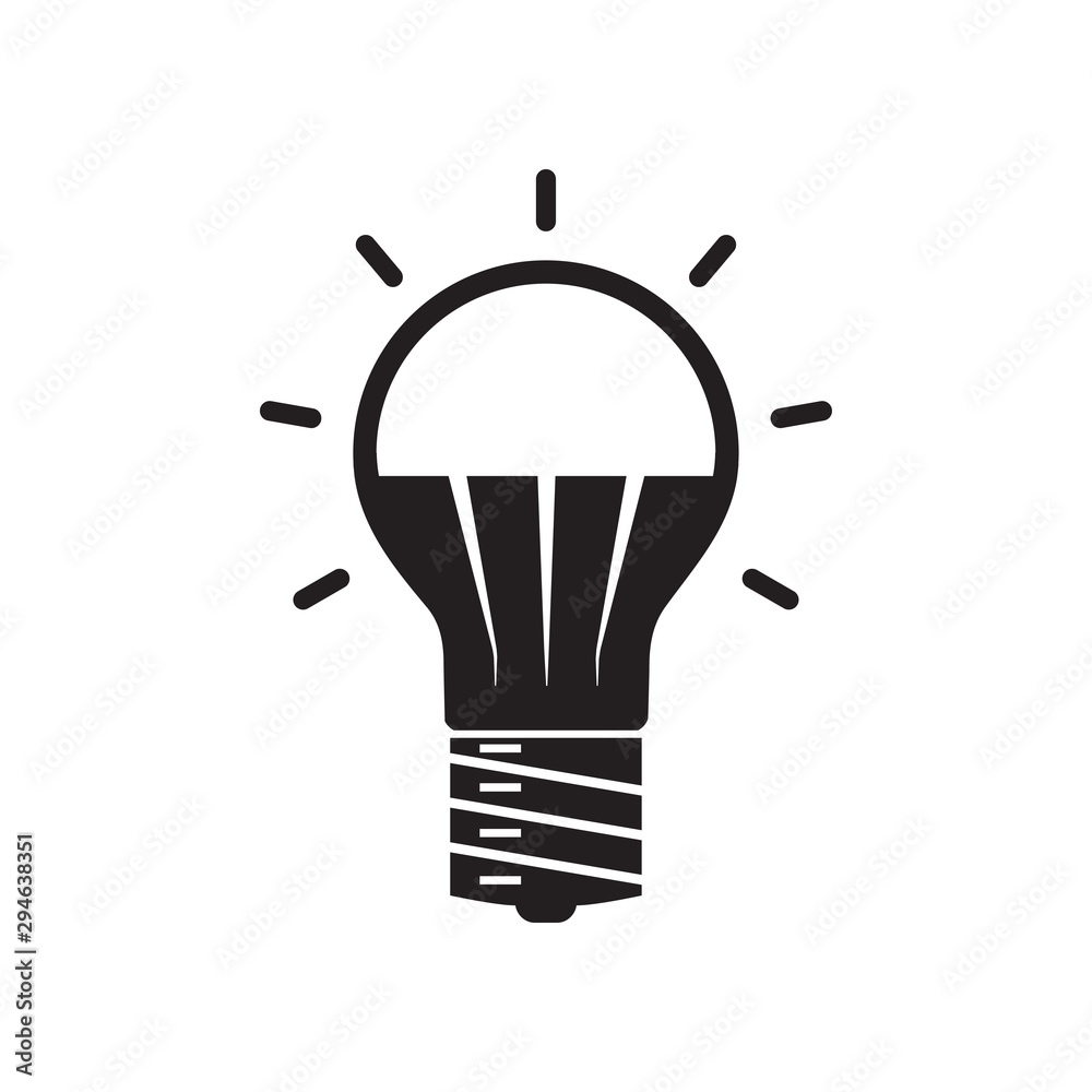 Obraz premium lamp icon vector flat design