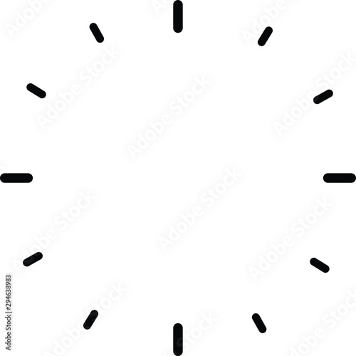 illustration vector icon of time ring