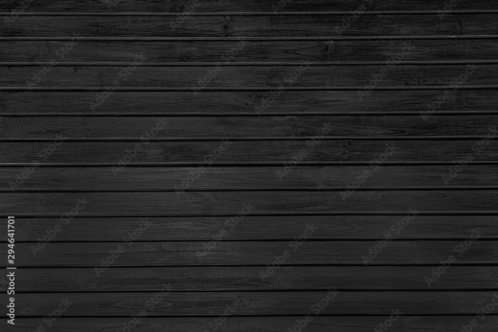 Obraz premium black wooden planks background
