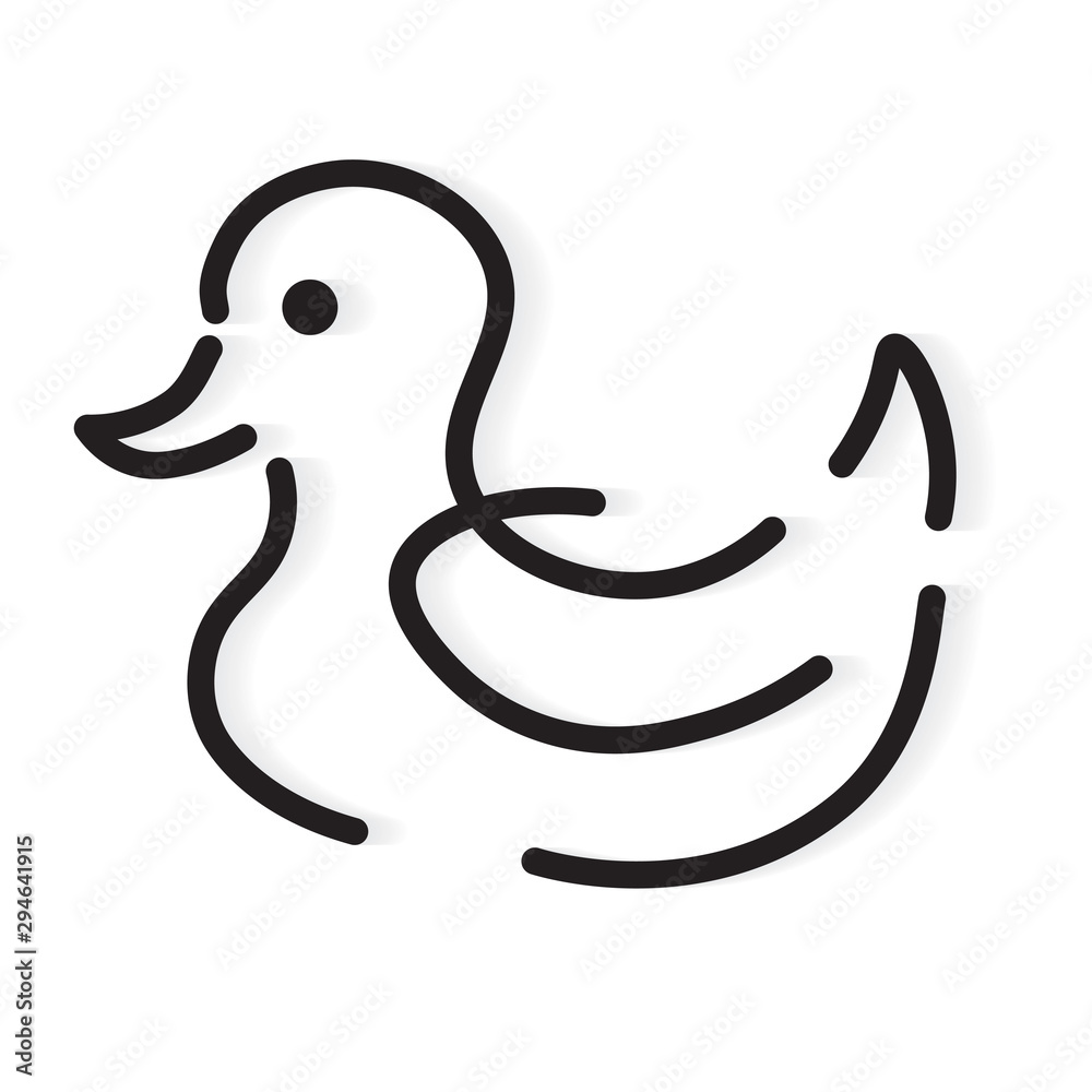 duck bird icon- vector illustration duck bird icon- vector illustration