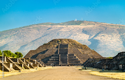 Pyramid of the Moon at Teotihuacan in Mexico photo