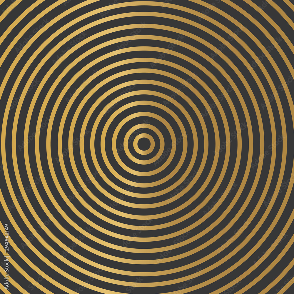 circle golden luxury background- vector illustration