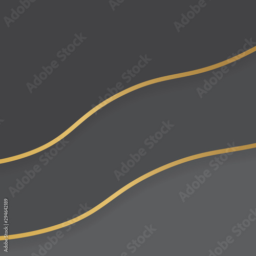 golden luxury wavy background- vector illustration