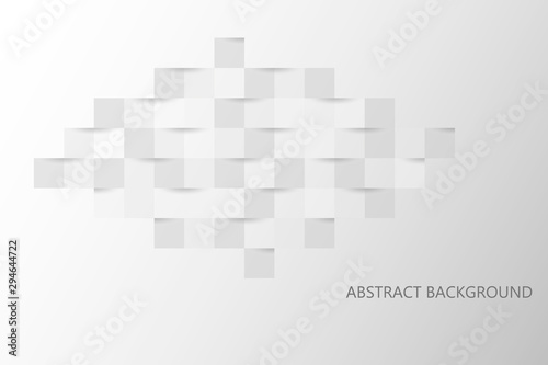 White abstract texture. Vector background 3d paper art style can be used in cover design, book design, poster, flyer, website backgrounds or advertising.