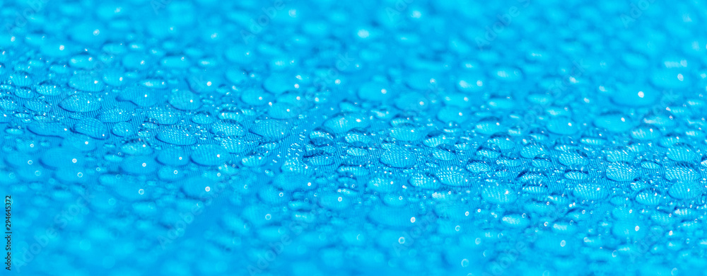 Raindrops on a tent as an abstract background