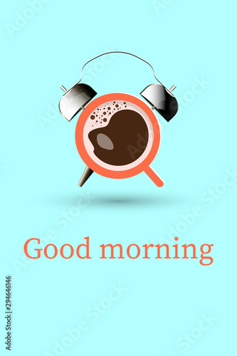 good morning poster. start with coffee