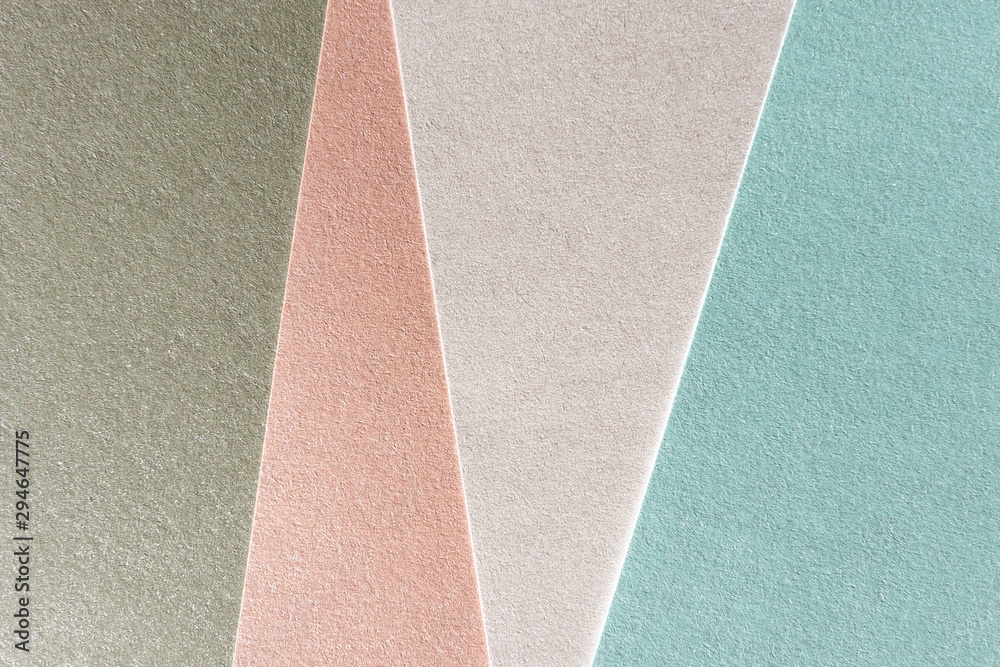 Fototapeta premium Texture paper pink, blue and silver pearl with sequins. Background image. Minimalism, flat lay, place for text..