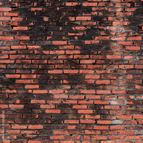 Orange stone brick wall