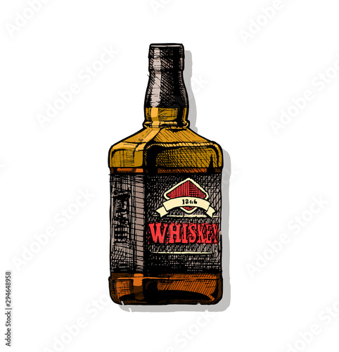 illustration of whiskey