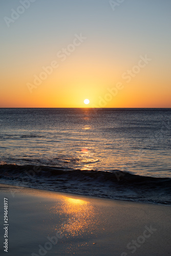 Coucher de soleil plage de la Perle Basse Terre Guadeloupe France