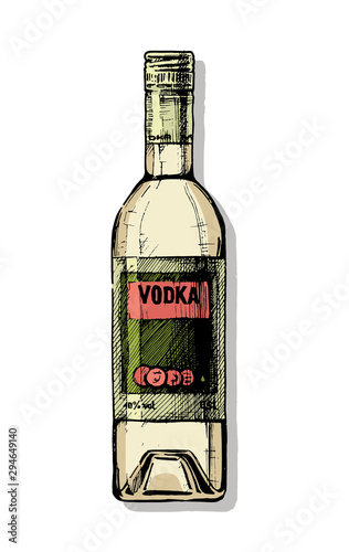 bottle of vodka