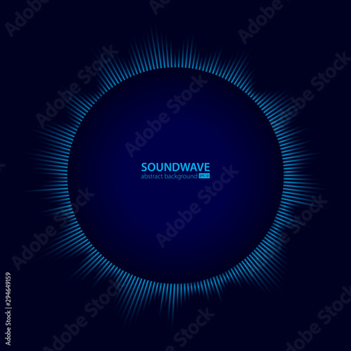 Soundwave vector abstract background. Music radio wave. Sign of audio digital record, vibration, pulse and music soundtrack.