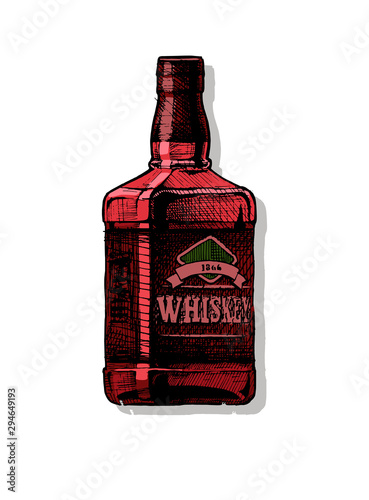 illustration of whiskey