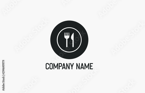 Restaurant Logo (Black & White)
