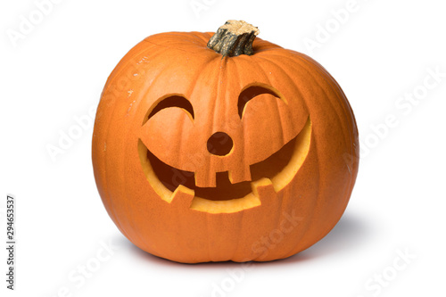 Orange kind smiling Halloween pumpkin