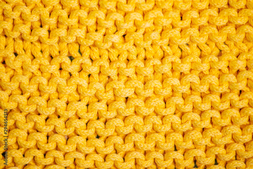 bright yellow knitted fabric loops bright yellow knitted fabric loops