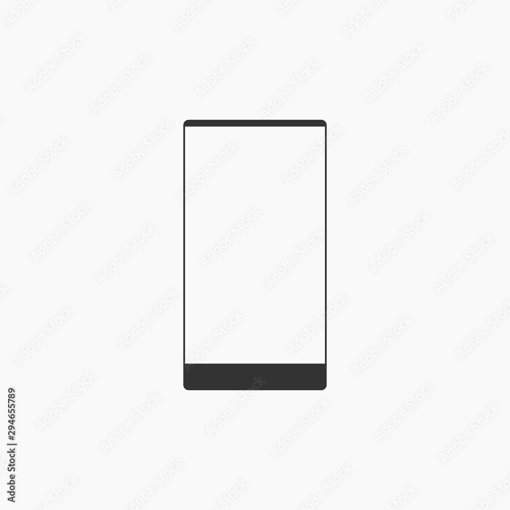Smartphone vector illustration icon Flat style. blank screen Mobile phone on white background. Element of communication and technology Concept. Smartphone vector illustration icon Flat style. blank screen Mobile phone on white background. Element of communication and technology Concept.