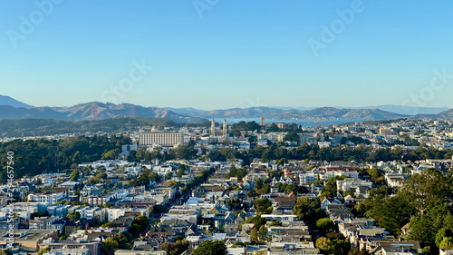 aerial view of skyline of San Francisco