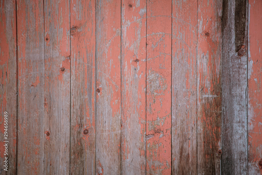 Old wooden boards on the fence as an abstract background