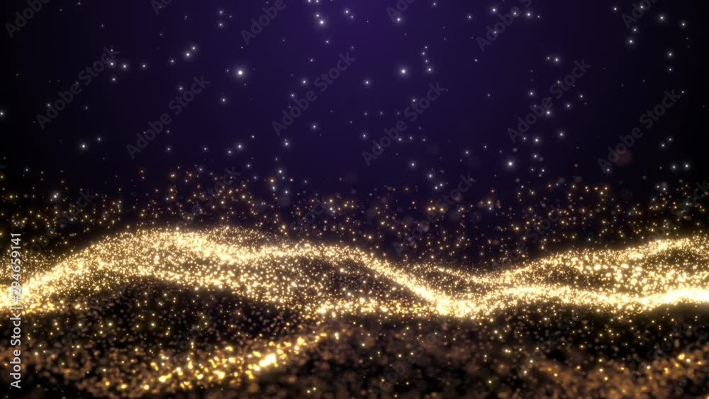 opening intro title animation waves background