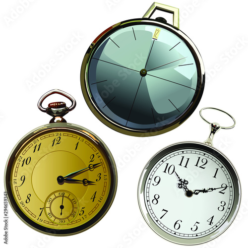 High detailed isolated watch object