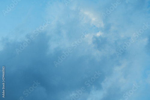 The texture of the beautiful blue sky with white clouds.