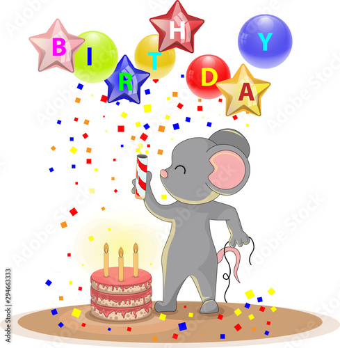 Vector image of a mouse as a symbol of the year 2020. Series of illustrations. Calendar item Выделите текст, чтобы посмотреть примеры