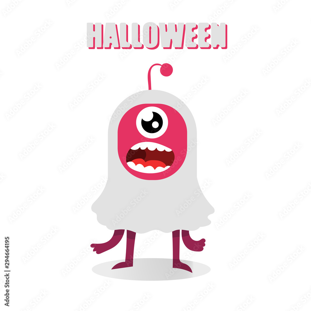 Obraz premium Spooky and Cute Halloween Monsters