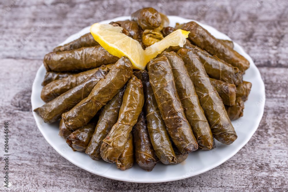 Traditional Turkish Food, Stuffed Leaves (Yaorak Sarması)