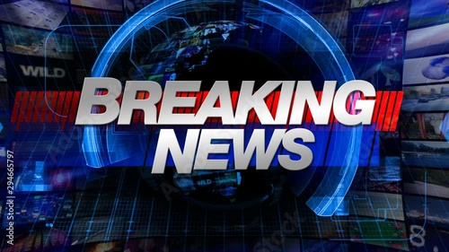 Breaking News - Broadcast Graphics animation loop