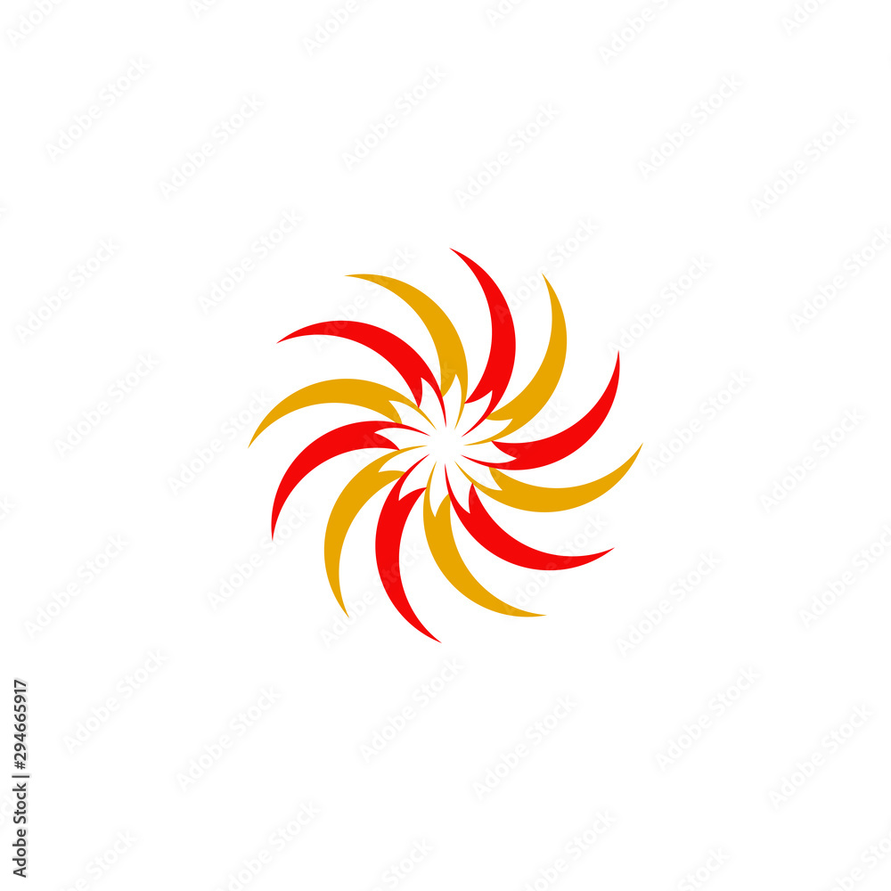 Swirl logo design vector template