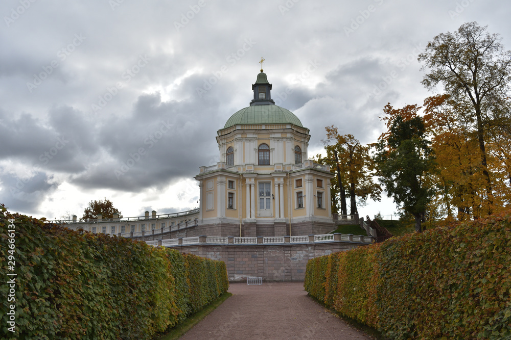 right wing of the Menshikov palace in Oranienbaum near Saint Petersburg, Russia