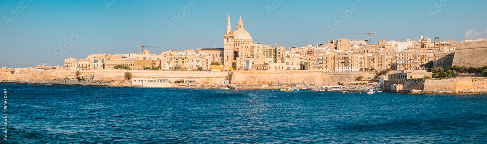View over the Valletta city