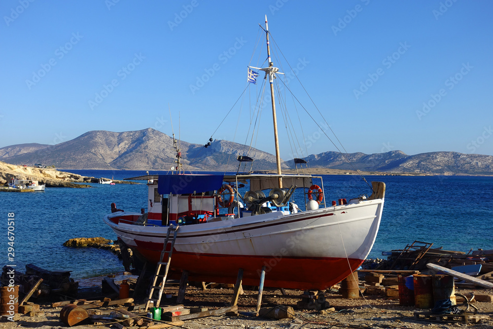 Picturesque village of Ano Koufonisi, Small Cyclades, Greece