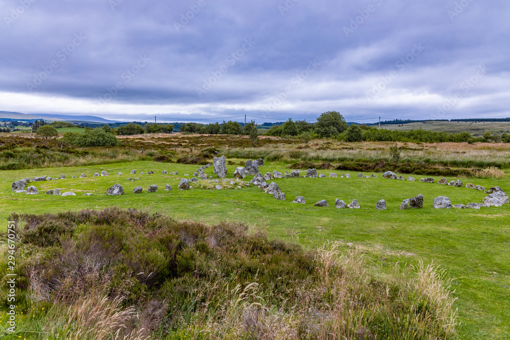 Beaghmore stone circles, The sperrins, County Tyrone, Northern Ireland, Dark sky area