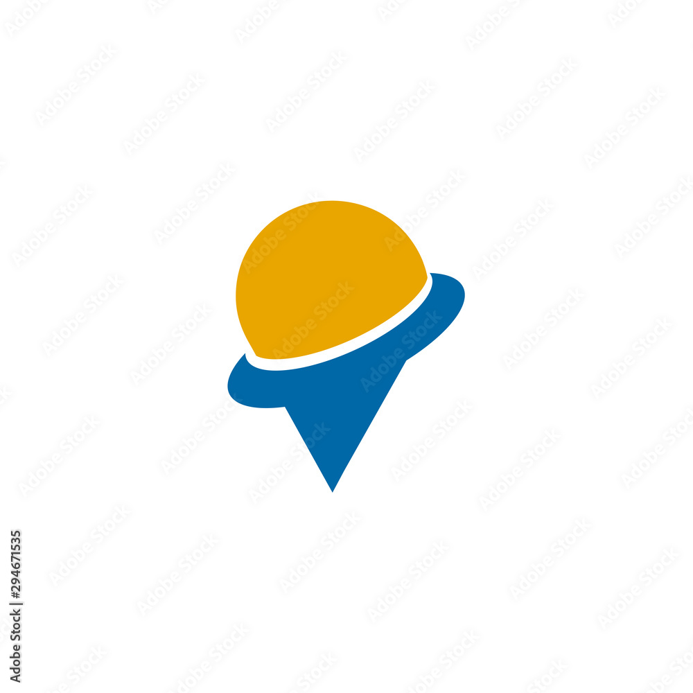 Pin location icon logo design vector template Pin location icon logo design vector template