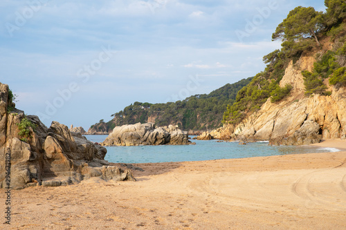 Summer tropical resort with clean sand beach © alexugalek