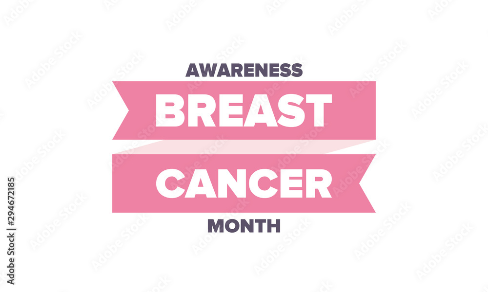 Breast Cancer Awareness Month in October. Woman healthcare. Celebrate annual. Medic concept. Girl solidarity. Cancer prevention. Female disease. Poster, greeting card, banner and background. Vector Breast Cancer Awareness Month in October. Woman healthcare. Celebrate annual. Medic concept. Girl solidarity. Cancer prevention. Female disease. Poster, greeting card, banner and background. Vector