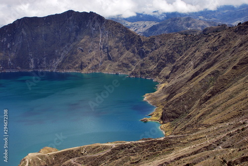 View of Laguna Quilotoa in Ecuador