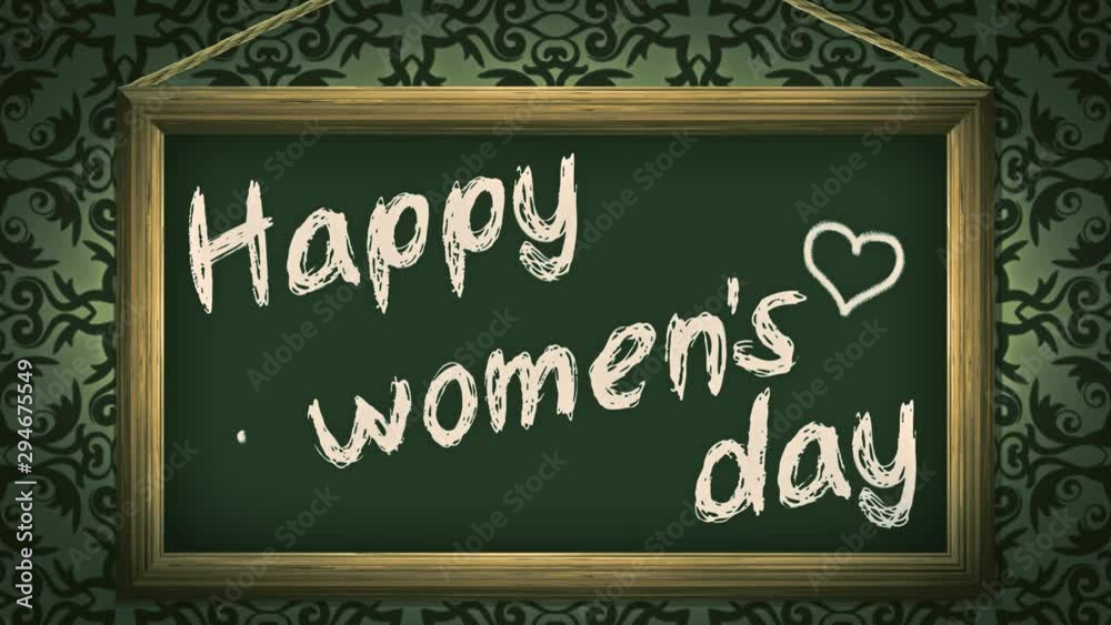 Happy women's day com heart