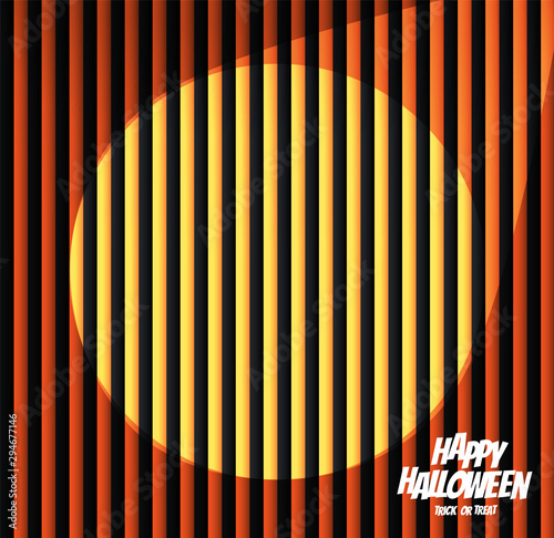 Halloween Black and orange room vector