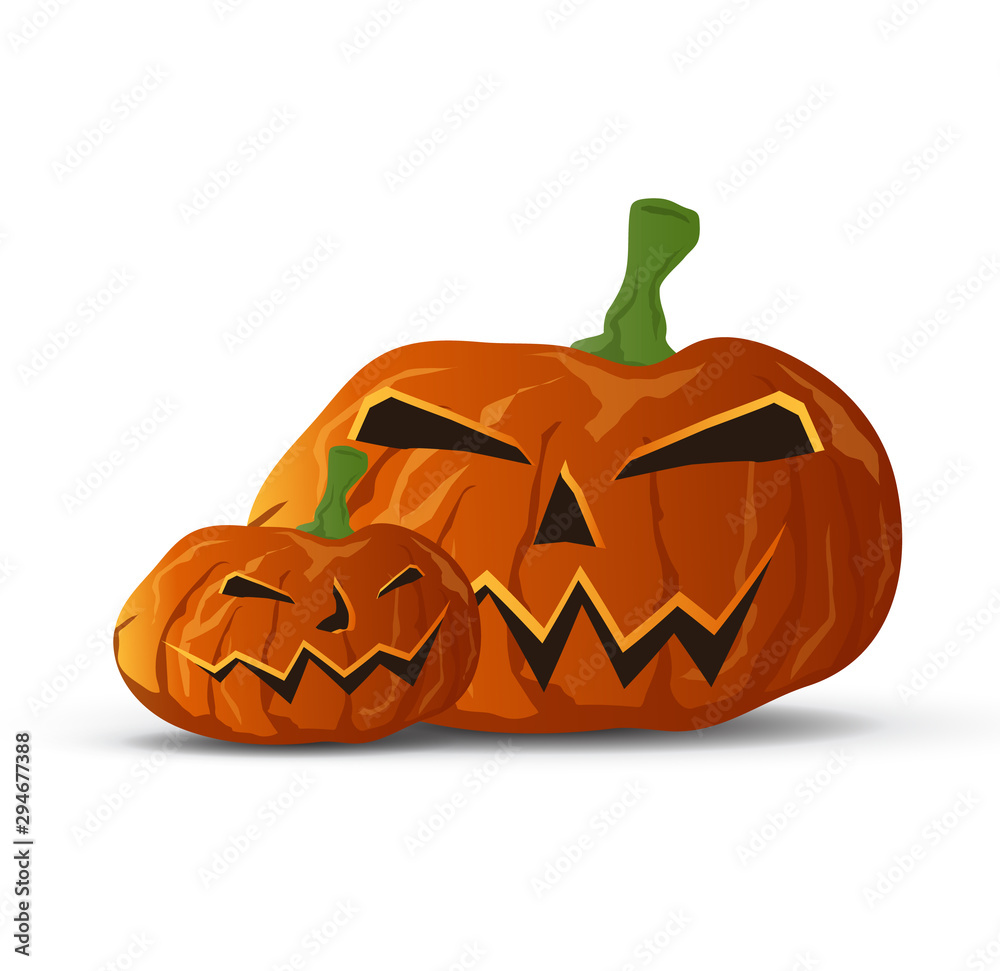 Couple happy halloween pumpkins cartoon character,isolated background. Couple happy halloween pumpkins cartoon character,isolated background.