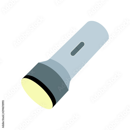 Flashlight emoji vector