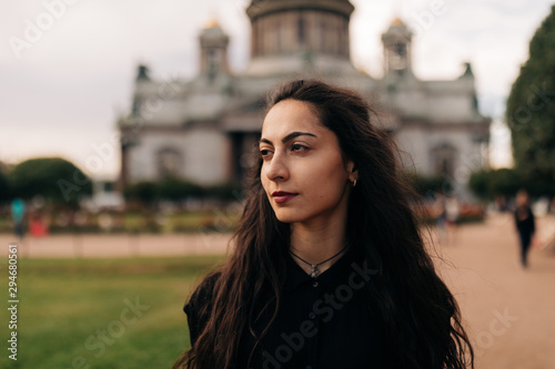 Portrait Of Happy Young Woman Outdoors