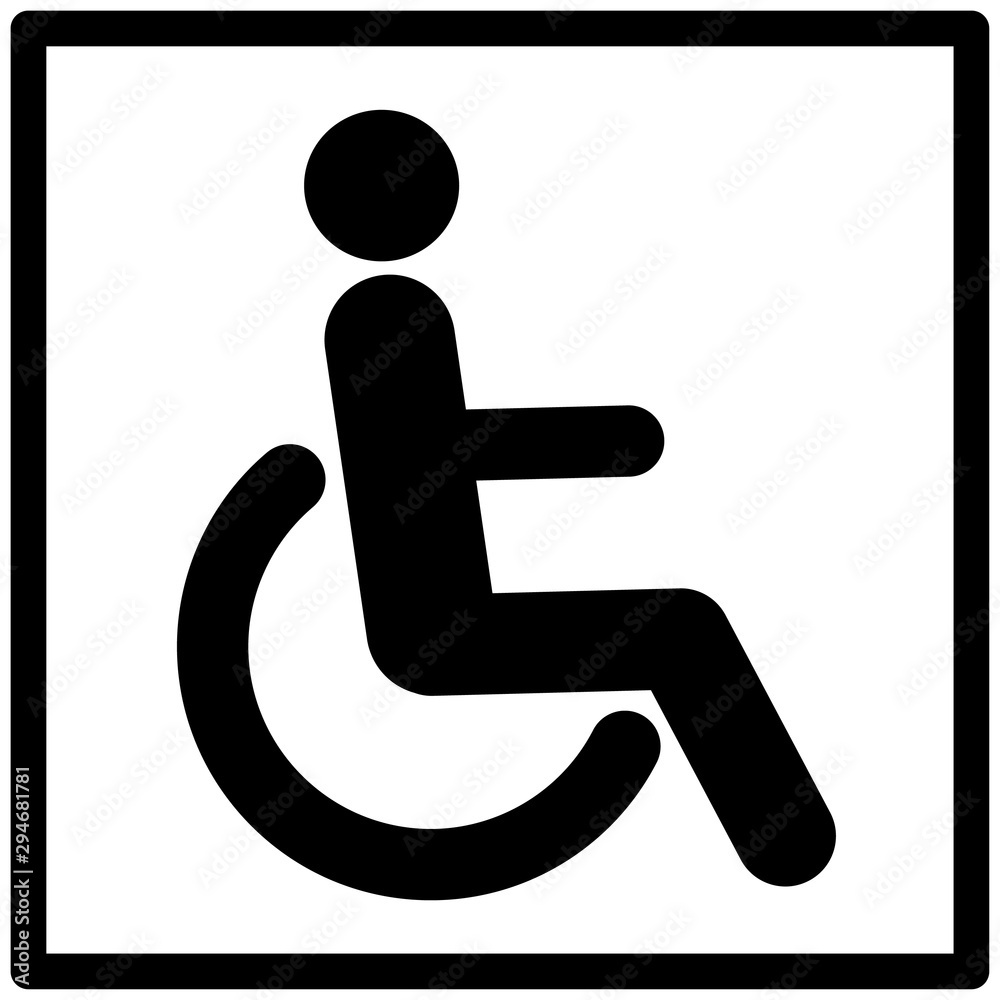 Disability icon vector illustration isolated Disability icon vector illustration isolated