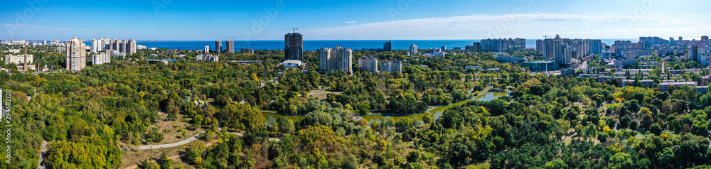 bird's-eye view of the city park, Odessa