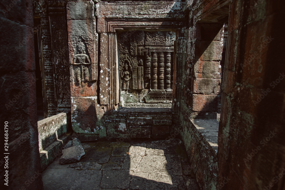 Ruins of an old temple. Ruins of an old temple.
