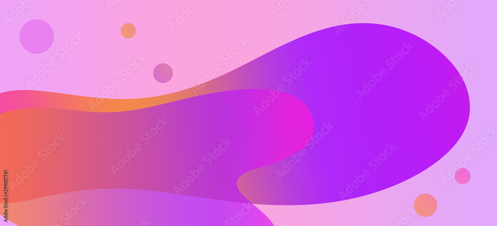 Fluid spreading multicolored banner background Fluid spreading multicolored banner background