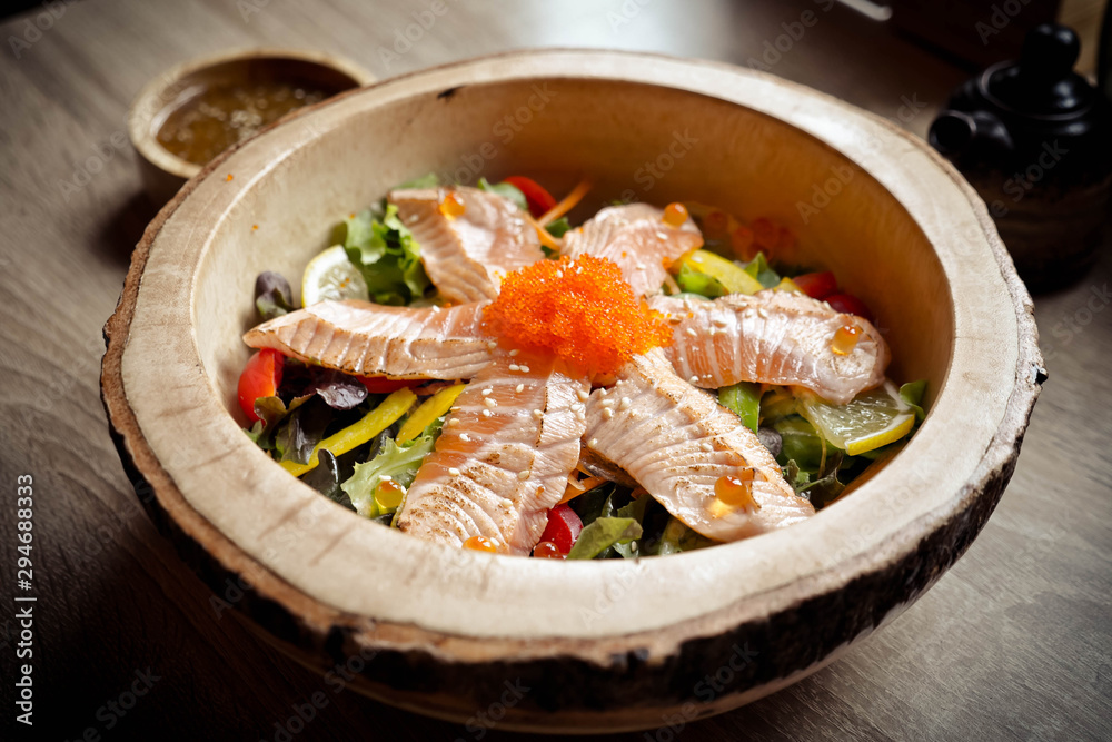 salmon with vegetables salmon with vegetables